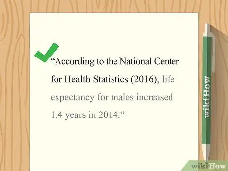 Цитируйте статистику, шаг 11