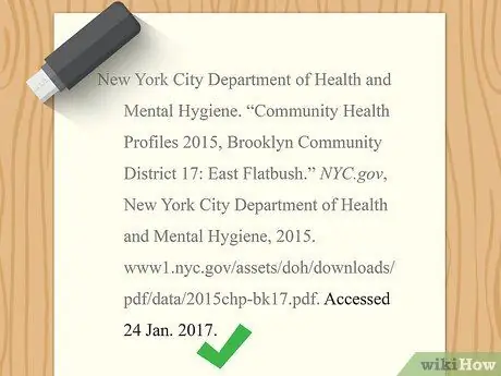 Цитируйте статистику, шаг 5