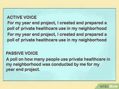 Используйте глаголы действия, шаг 3