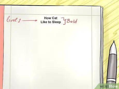 Форматирование заголовков в стиле APA, шаг 2