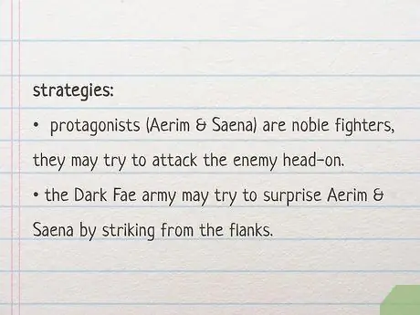 Напишите сцены битв, шаг 4