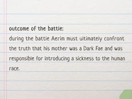 Напишите сцены битв, шаг 6