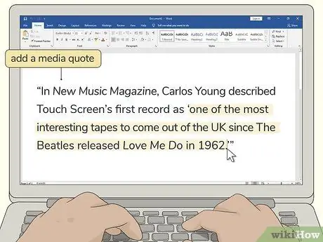 Напишите биографию группы, шаг 11