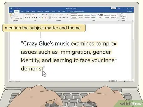 Напишите биографию группы, шаг 8