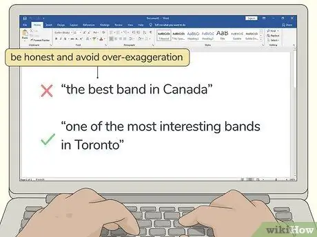 Напишите биографию группы, шаг 9