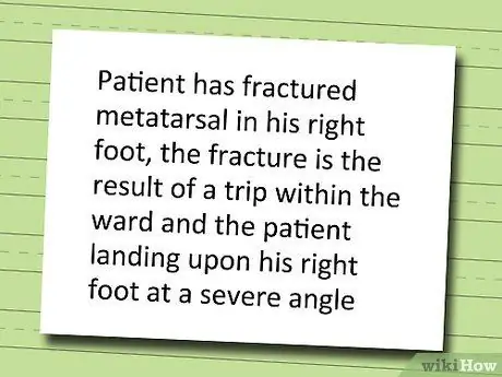 Напишите медицинское заключение и запланируйте шаг 4