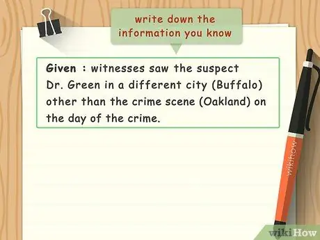 Напишите косвенное доказательство, шаг 2