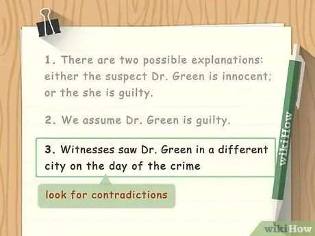 Напишите косвенное доказательство, шаг 4