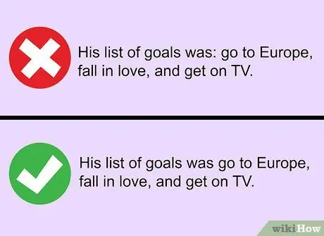 Используйте двоеточие в предложении Шаг 8