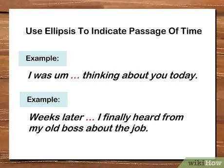 Используйте многоточие. Шаг 10