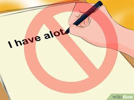 Определите разницу между Alot, Allot и A Lot Шаг 4