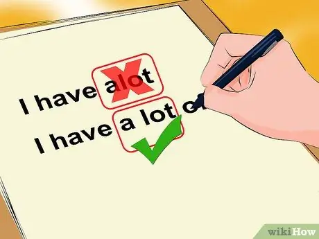 Назовите разницу между Alot, Allot и A Lot Шаг 5