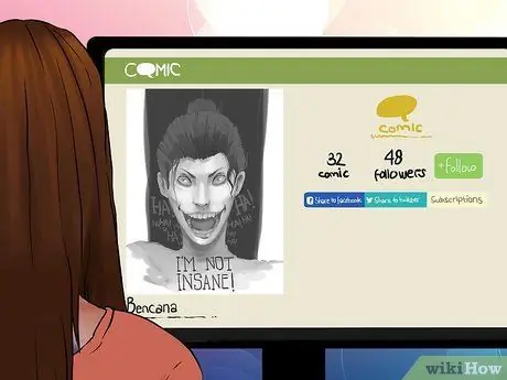 Опубликовать комикс Шаг 1