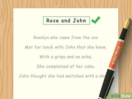 Напишите названия стихотворений, шаг 3