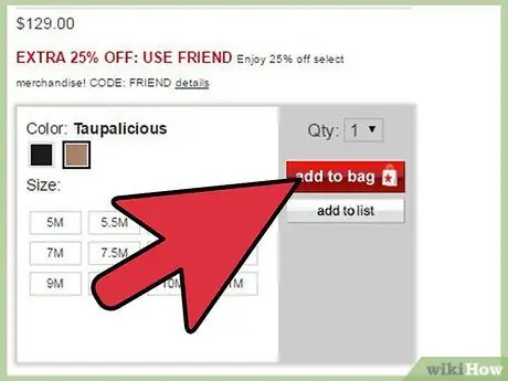 Купить в Интернете с кодами купонов Шаг 4