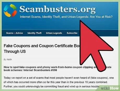 Найдите купоны для покупок в Интернете Шаг 4