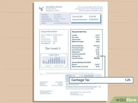 Прочтите счет за воду Шаг 14