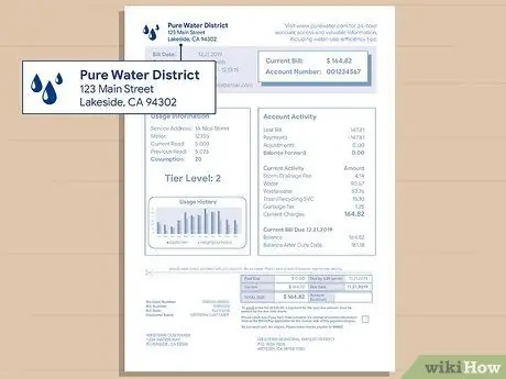 Прочтите счет за воду, шаг 3