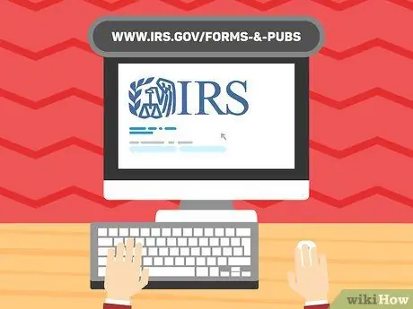 Найдите в Интернете формы федерального подоходного налога Шаг 1