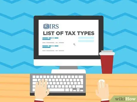 Найдите в Интернете формы федерального подоходного налога Шаг 2