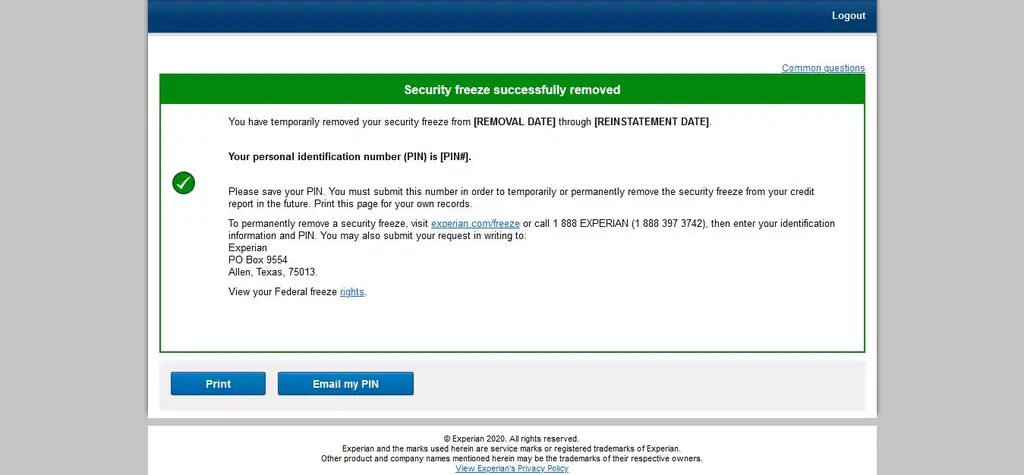 Как временно снять запрет на безопасность в Experian: 11 шагов