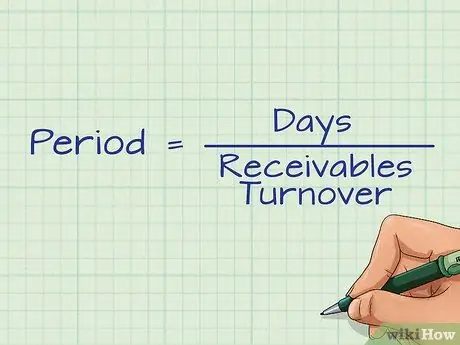 Расчет периода взыскания дебиторской задолженности Шаг 5