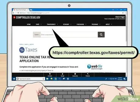 Подайте налоговую декларацию о продажах и использовании в Техасе Шаг 1