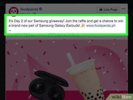 Розыгрыш на Facebook Шаг 8