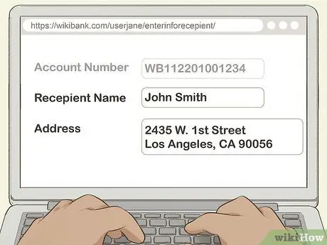 Перевод денег на банковский счет Шаг 5