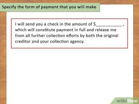 Напишите письмо о переговорах по долгу, шаг 12