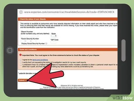Оспаривание кредитного отчета Experian по почте Шаг 7