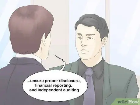 Соблюдайте Закон Сарбейнса-Оксли, шаг 4