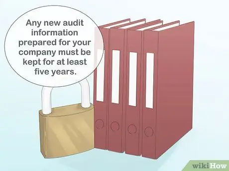 Соблюдайте Закон Сарбейнса-Оксли, шаг 6