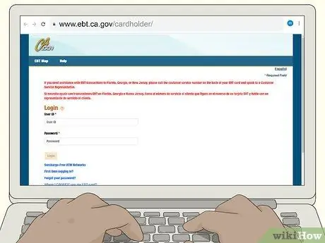 Замените свою карту EBT Шаг 1 Замените свою карту EBT Шаг 1