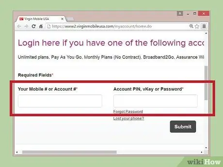 Проверьте баланс своего счета на мобильном телефоне Virgin Шаг 2 Проверьте баланс своего счета на мобильном телефоне Virgin Шаг 2