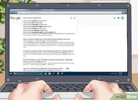 Закройте учетную запись Rewards Шаг 10