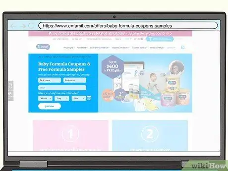Получите бесплатную детскую смесь, шаг 2