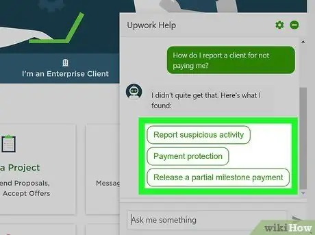 Обратитесь в службу поддержки на шаге 13 Upwork