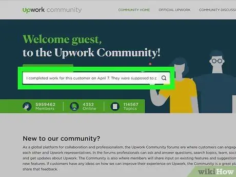 Обратитесь в службу поддержки на Upwork Step 8
