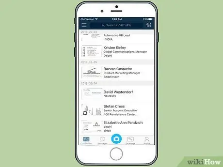 Организуйте визитные карточки, шаг 3