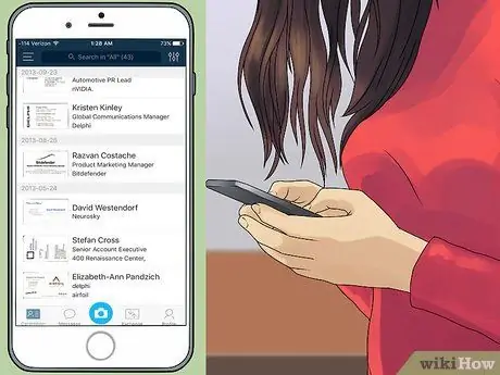 Организуйте визитные карточки Шаг 9
