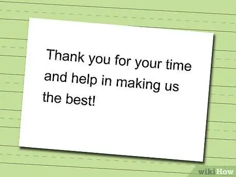 Напишите опрос об удовлетворенности клиентов. Шаг 8