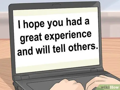 Попросите клиентов оставить отзыв Шаг 10