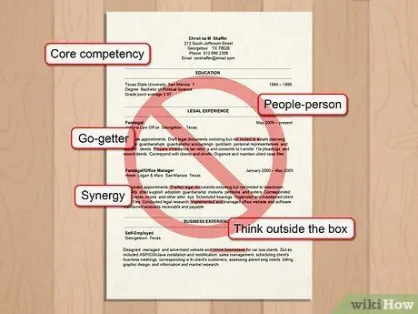 Избегайте распространенных ошибок при резюме, шаг 3