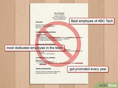 Избегайте распространенных ошибок при составлении резюме Шаг 4