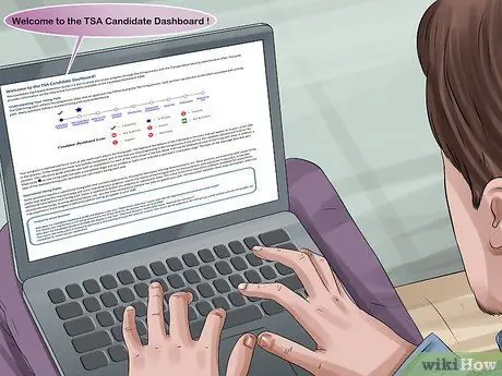 Подать заявку на работу TSA Шаг 10