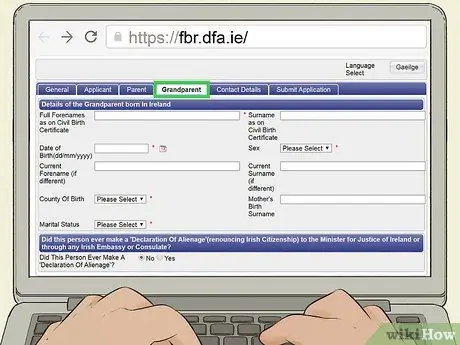 Получите ирландское гражданство Шаг 3