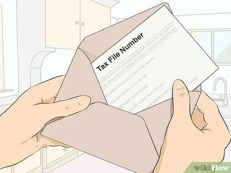 Получите номер налогового файла Шаг 7