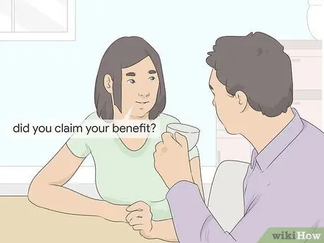 Подайте заявление на получение супружеского пособия по социальному обеспечению Шаг 1