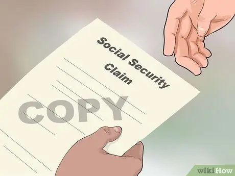 Определите статус заявления о социальном обеспечении Шаг 9